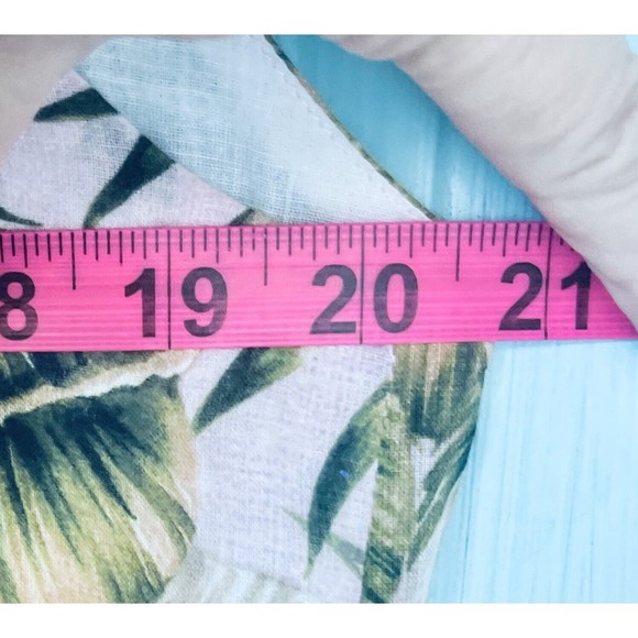 SUBOO  SEXY  CHIC  PINK GREEN PALM PRINT  HIGH NECK PLAYSUIT  ROMPER HALTER SZ6 - Picture 11 of 11